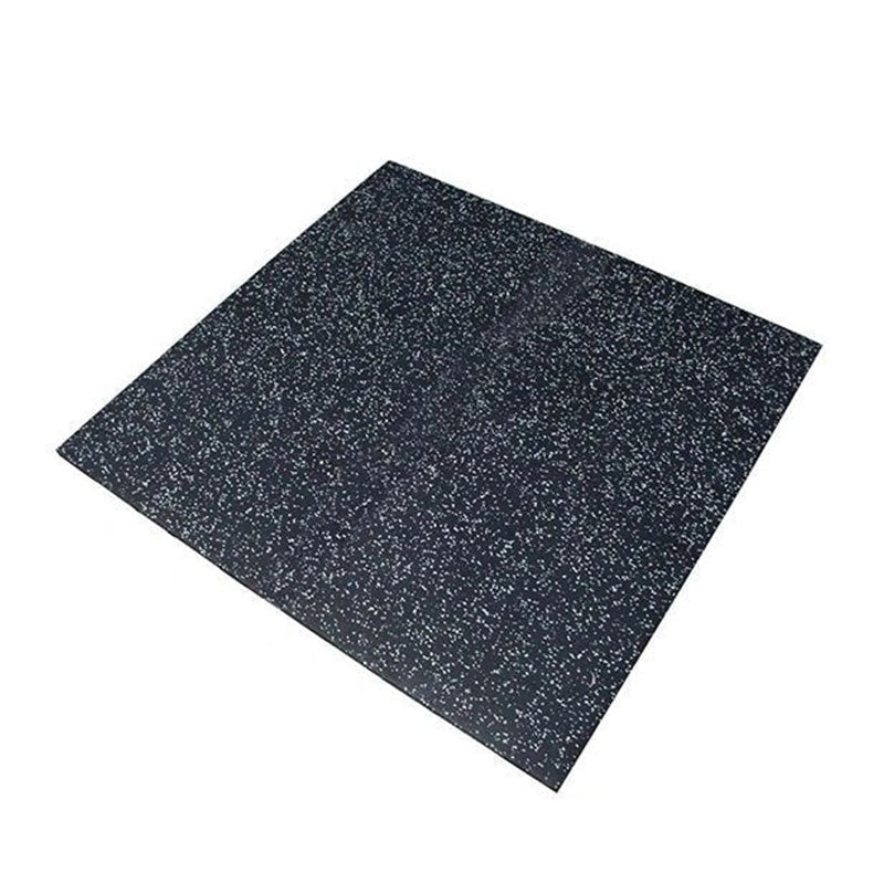 15mm EPDM Premium Black Rubber Tile (1m x 1m / Grey Fleck)