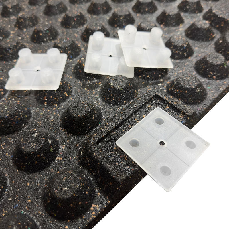 30mm Premium Blue Rubber Tiles (1m x 0.5m / 70% Blue Fleck)
