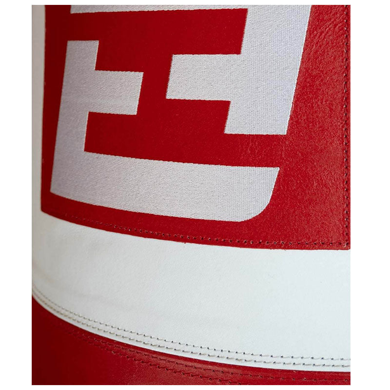 Exigo Super Pro 4ft 6'' 75kg Immensus Leather Punch Bag - Red/White