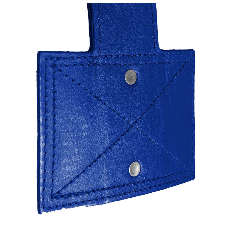 Exigo Super Pro 4ft 40kg Leather Punch Bag - Blue/White