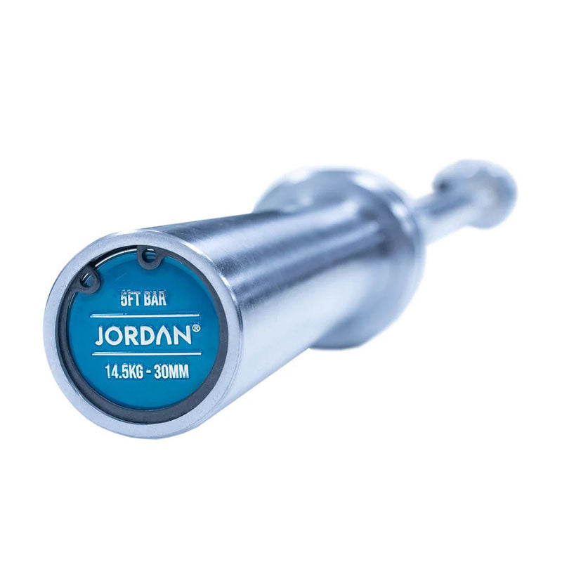JORDAN® Steel Series Straight Olympic Bars with bearings