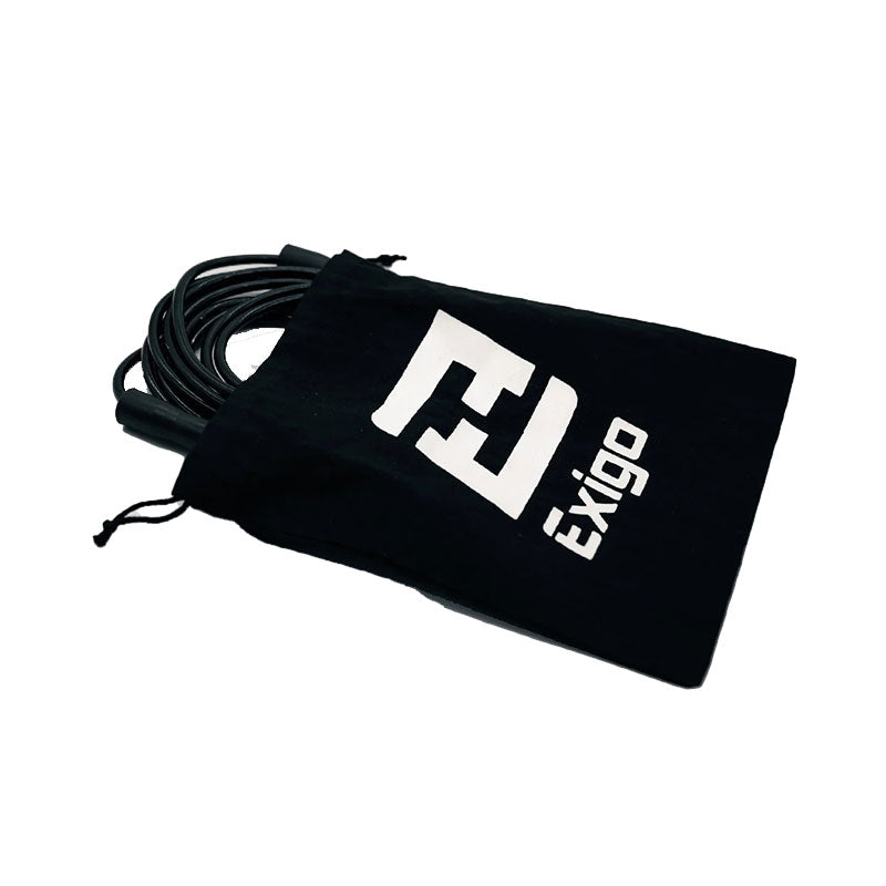 Exigo Stealth Super Pro Adjustable Speed Rope - Black