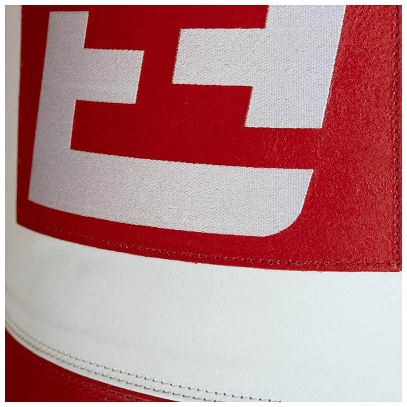 Exigo Super Pro 4ft 40kg Leather Punch Bag - Red/White