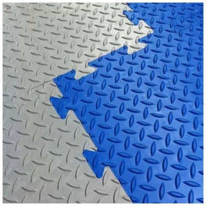 14mm Black PVC Garage Flooring Tiles – Checkerlock