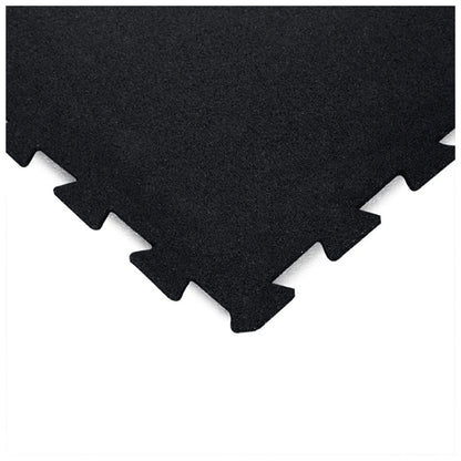 15mm Black Interlocking Gym Floor Jigsaw Mats