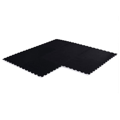 15mm Black Interlocking Gym Floor Jigsaw Mats