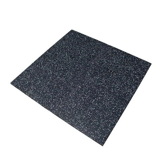 15mm EPDM Premium Black Rubber Tile (1m x 1m / Grey Fleck)