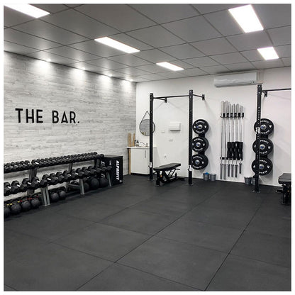 20mm PRO Interlocking Gym Tiles – Connection Inserts Included