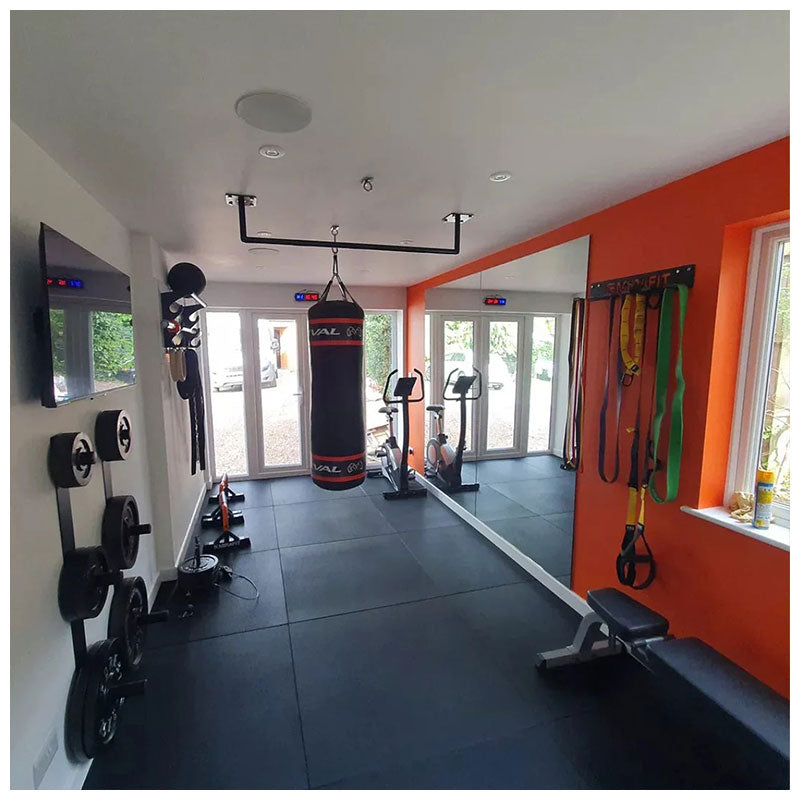 20mm PRO Rubber Gym Flooring Tiles – Smooth Top Surface - UK's Top Rated