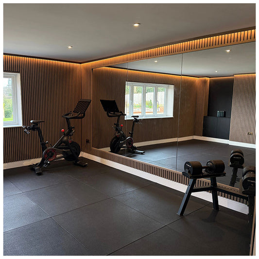 20mm PRO Rubber Gym Flooring Tiles – Smooth Top Surface - UK's Top Rated