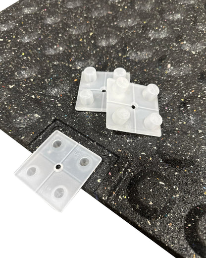 20mm Premium Black Rubber Tile (1m x 0.5m / Grey Fleck)