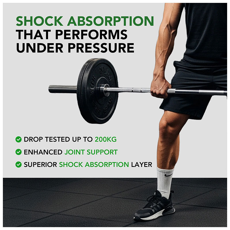 30mm PRO Anti-Shock Gym Floor Tile