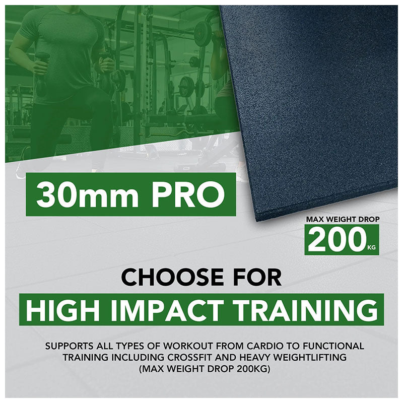 30mm PRO Anti-Shock Gym Floor Tile