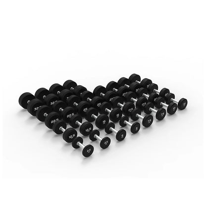 Urethane Round Dumbbells Sets With Optional Storage Rack 35kg