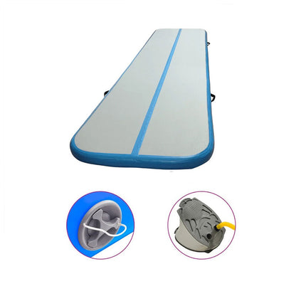 400 x 100cm Inflatable Gymnastics Air Track – Blue - Free Shipping