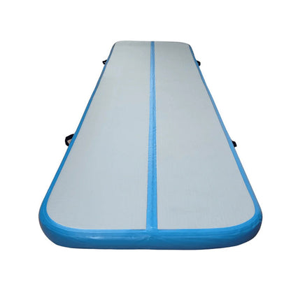 400 x 100cm Inflatable Gymnastics Air Track – Blue - Free Shipping