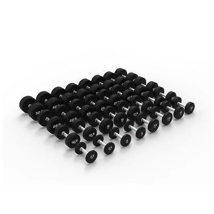 Urethane Round Dumbbells Sets With Optional Storage Rack 40kg