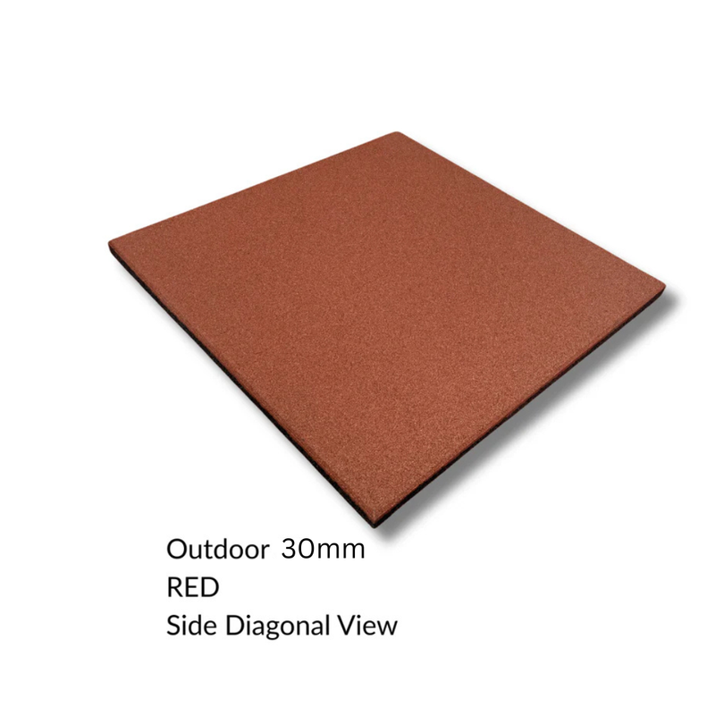 Safety Rubber Tiles - 500mm x 500mm
