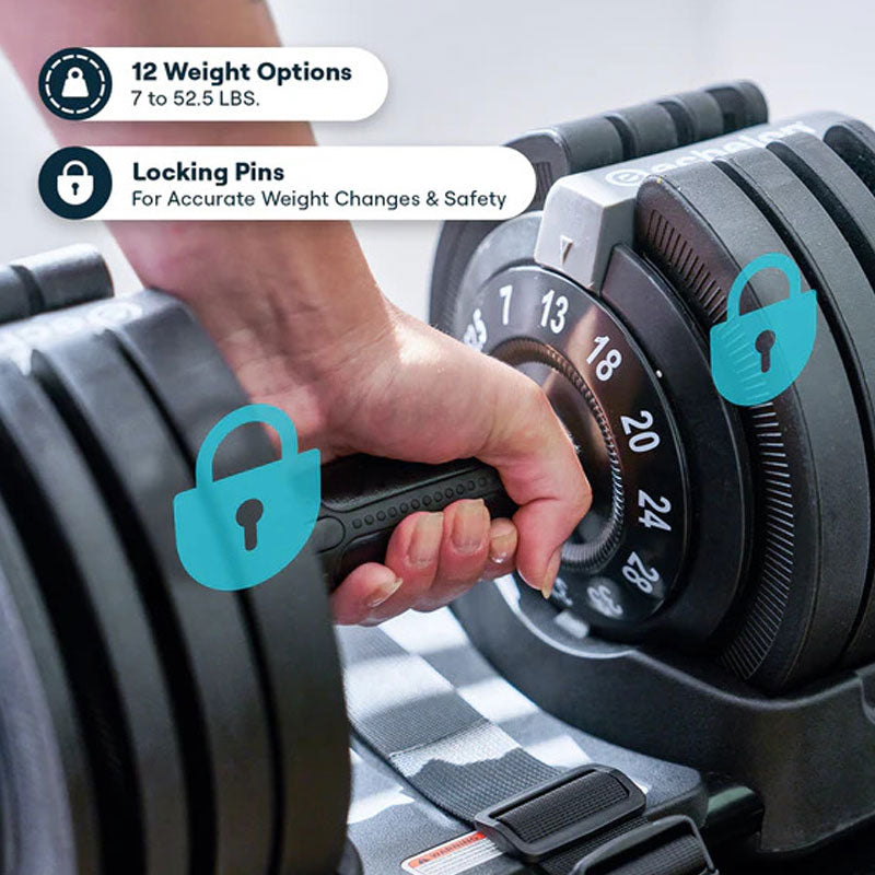 Echelon Strength Adjustable Dumbbells