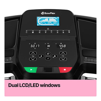 BowFlex T8.5J Smart Folding Treadmill – 12 MPH Speed, 12% Incline, App Connected Home Running Machine with JRNY, Peloton & Zwift Compatibility