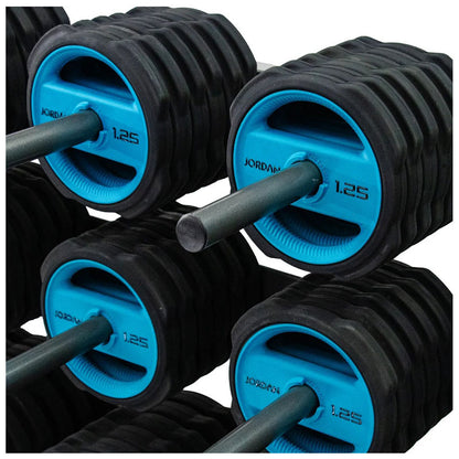 JORDAN® Studio Barbell Racks (Holds 12 Sets/30 Sets)