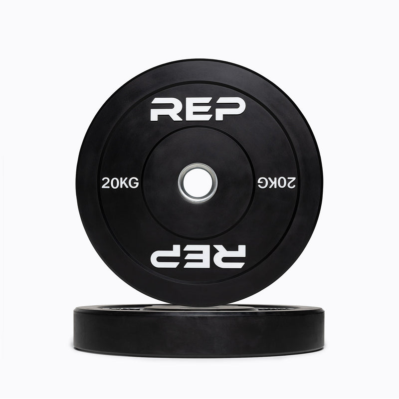 Black Bumper Plates (KG) - 20kg Pair
