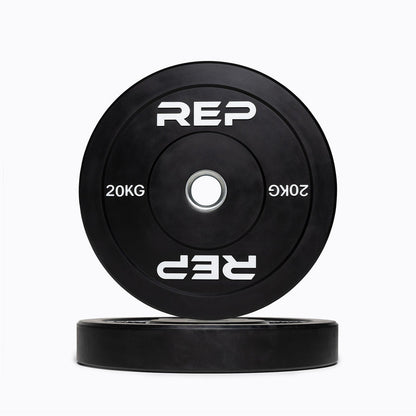 Black Bumper Plates (KG) - 20kg Pair