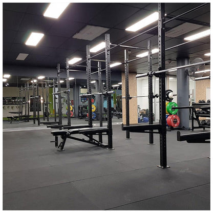 20mm Konnecta Velvet Black Gym Flooring Mats