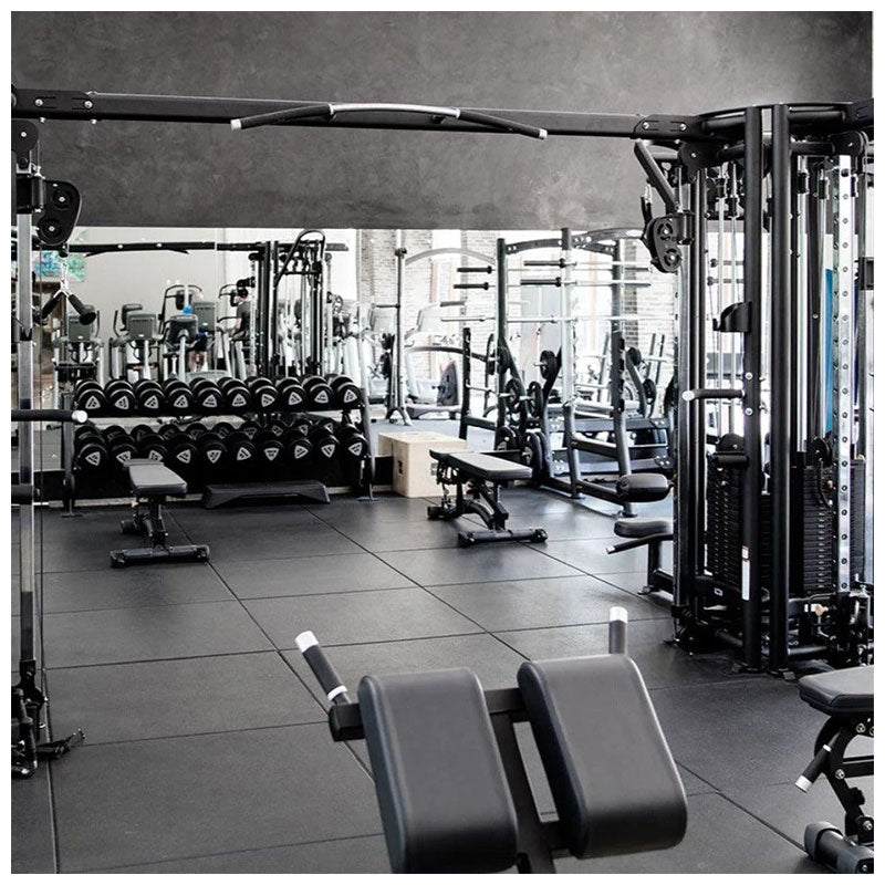 20mm Konnecta Velvet Black Gym Flooring Mats