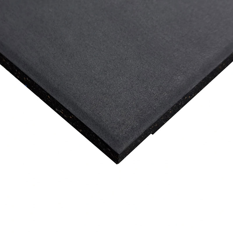 20mm Premium Black Rubber Gym Floor Tile (1m x 0.5m / Black)