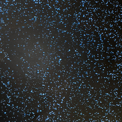 20mm Premium Black Rubber Tiles (1m x 0.5m / Blue Fleck)