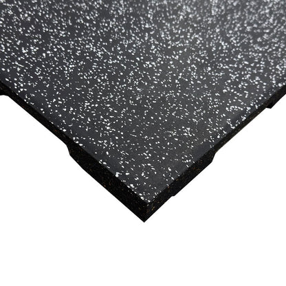 30mm Premium Black Rubber Tiles (1m x 0.5m / Grey Fleck)