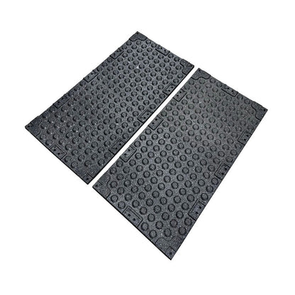 20mm Premium Black Rubber Tiles (1m x 0.5m / Blue Fleck)