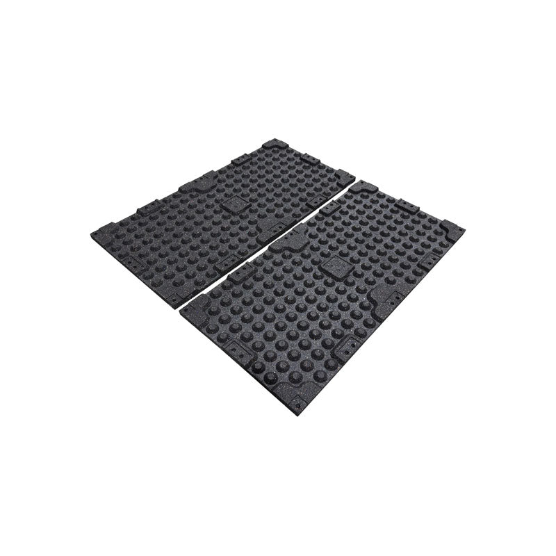 40mm Premium Black Rubber Tiles (1m x 0.5m / Grey Fleck)
