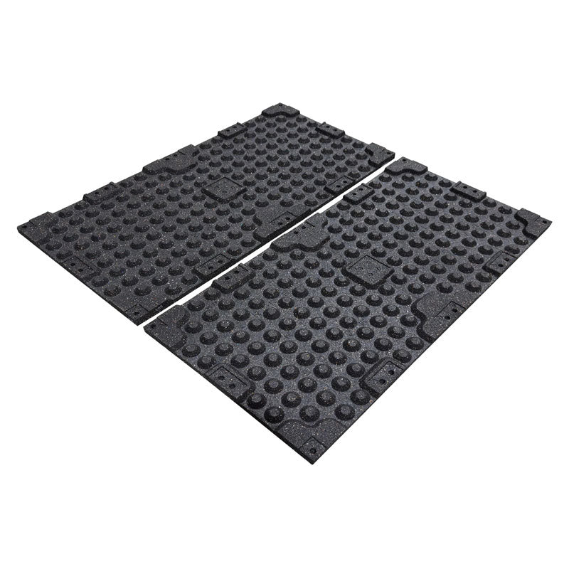 30mm Premium Black Rubber Tiles (1m x 0.5m / Grey Fleck)