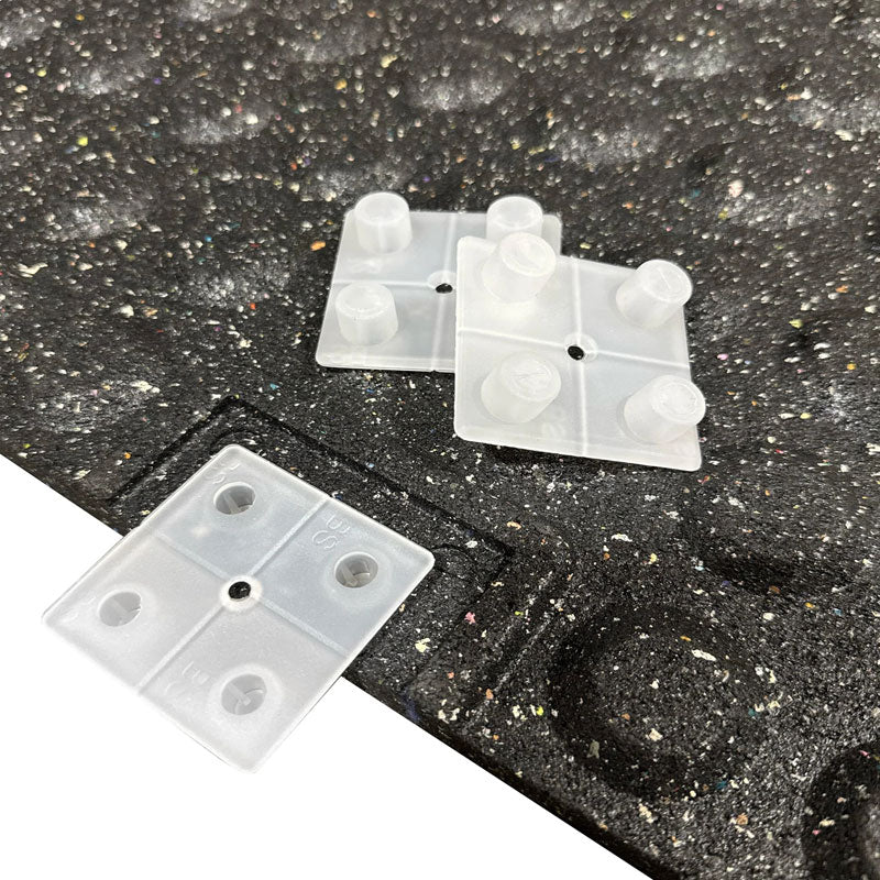 20mm Premium Black Rubber Tiles (1m x 0.5m / Blue Fleck)