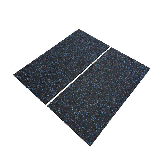 20mm Premium Black Rubber Tiles (1m x 0.5m / Blue Fleck)