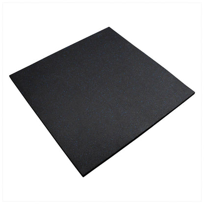 Blue Fleck SBR Interlocking Rubber Gym Flooring with Connectors (1m x 1m) (20mm)
