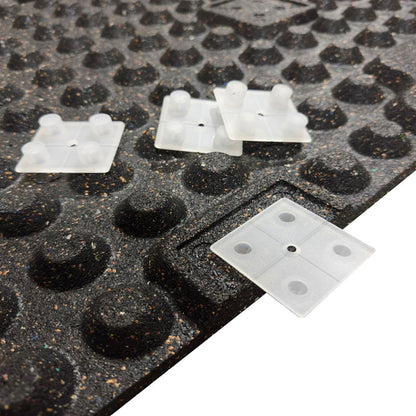 30mm Premium Blue Rubber Tiles (1m x 0.5m / 25% Blue Fleck)