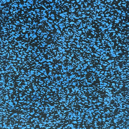 30mm Premium Blue Rubber Tiles (1m x 0.5m / 70% Blue Fleck)
