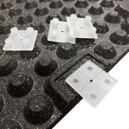 30mm Premium Blue Rubber Tiles (1m x 0.5m / 70% Blue Fleck)