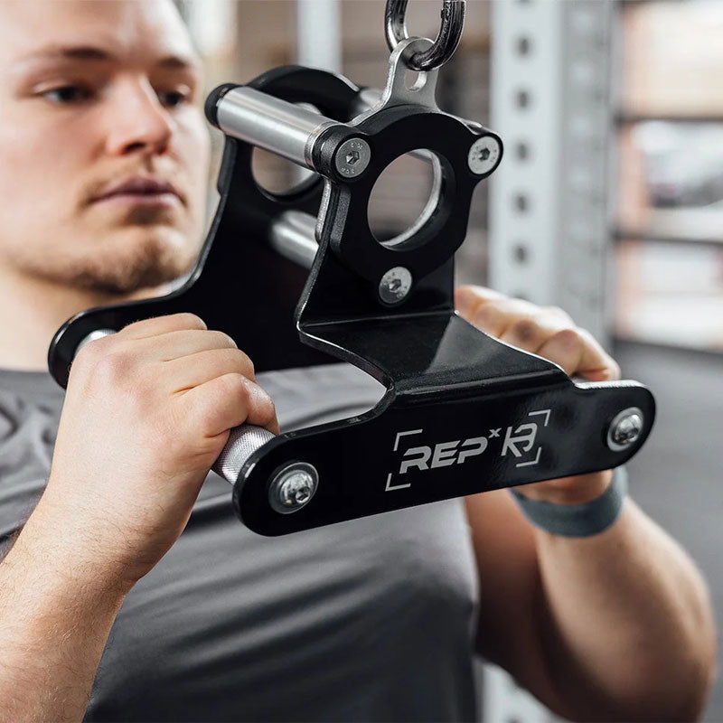 REP® x Kleva Built® Atlas™ Close-Grip Cable and Landmine Attachment