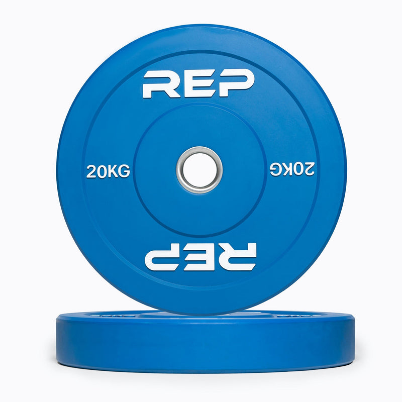 Colour Bumper Plates (KG) - 20kg Pair (Blue)