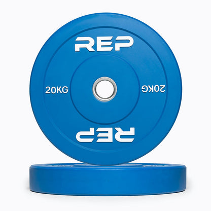 Colour Bumper Plates (KG) - 20kg Pair (Blue)