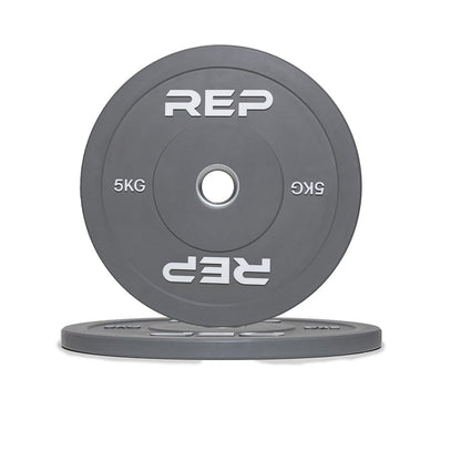 Colour Bumper Plates (KG) - 5kg Pair (Gray)