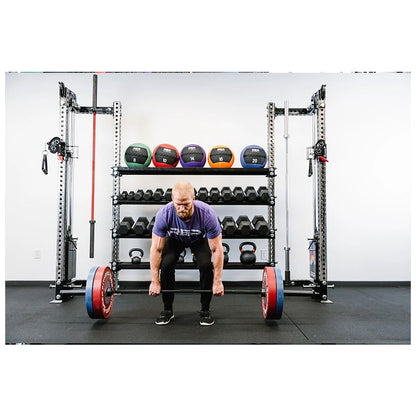 Dumbbell & Kettlebell Storage Shelf