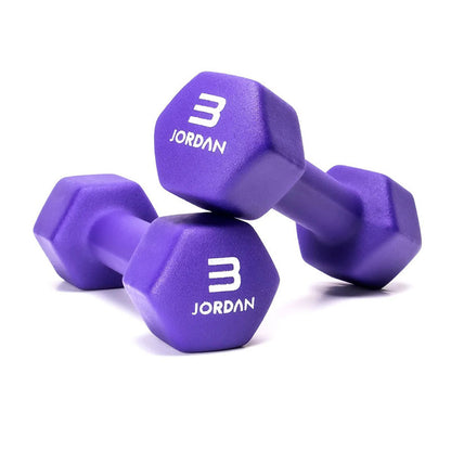 JORDAN® Neoprene Studio Hex Dumbbells & Sets