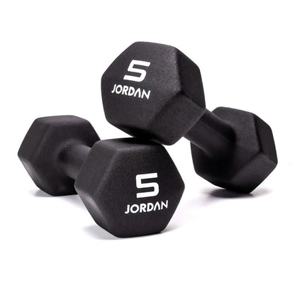 JORDAN® Neoprene Studio Hex Dumbbells & Sets