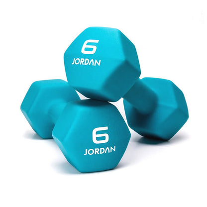 JORDAN® Neoprene Studio Hex Dumbbells & Sets