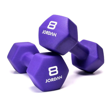 JORDAN® Neoprene Studio Hex Dumbbells & Sets